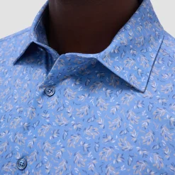 Milo Leaf Print OoohCotton Short-Sleeve Shirt