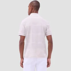 Mixed Media Johnny Collar Polo Shirt