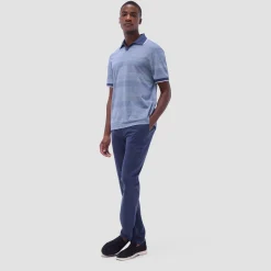 Mixed Media Johnny Collar Polo Shirt