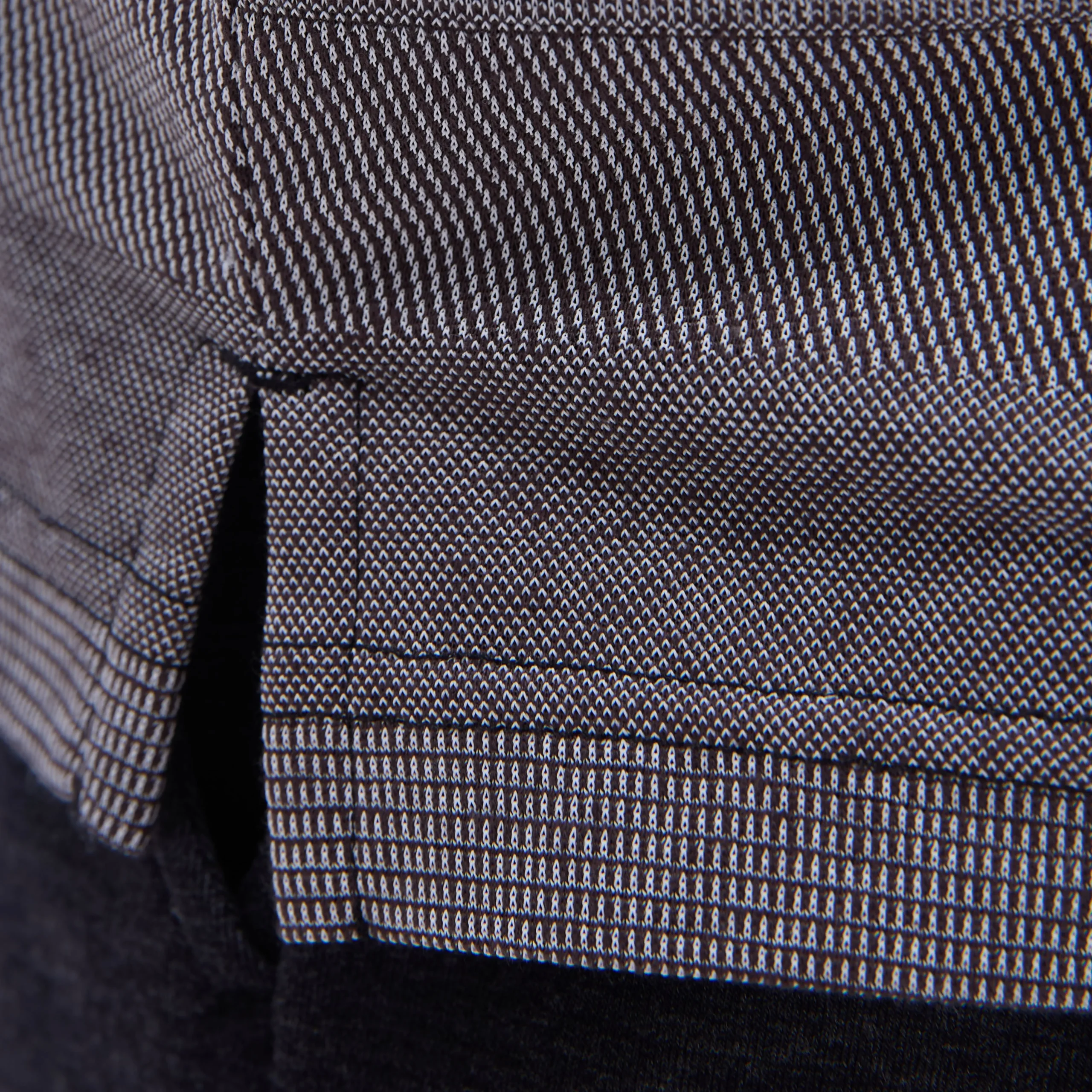 Mixed Media Johnny Collar Polo Shirt