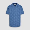 Myron Double-Sided Geometric & Solid OoohCotton Short-Sleeve Shirt