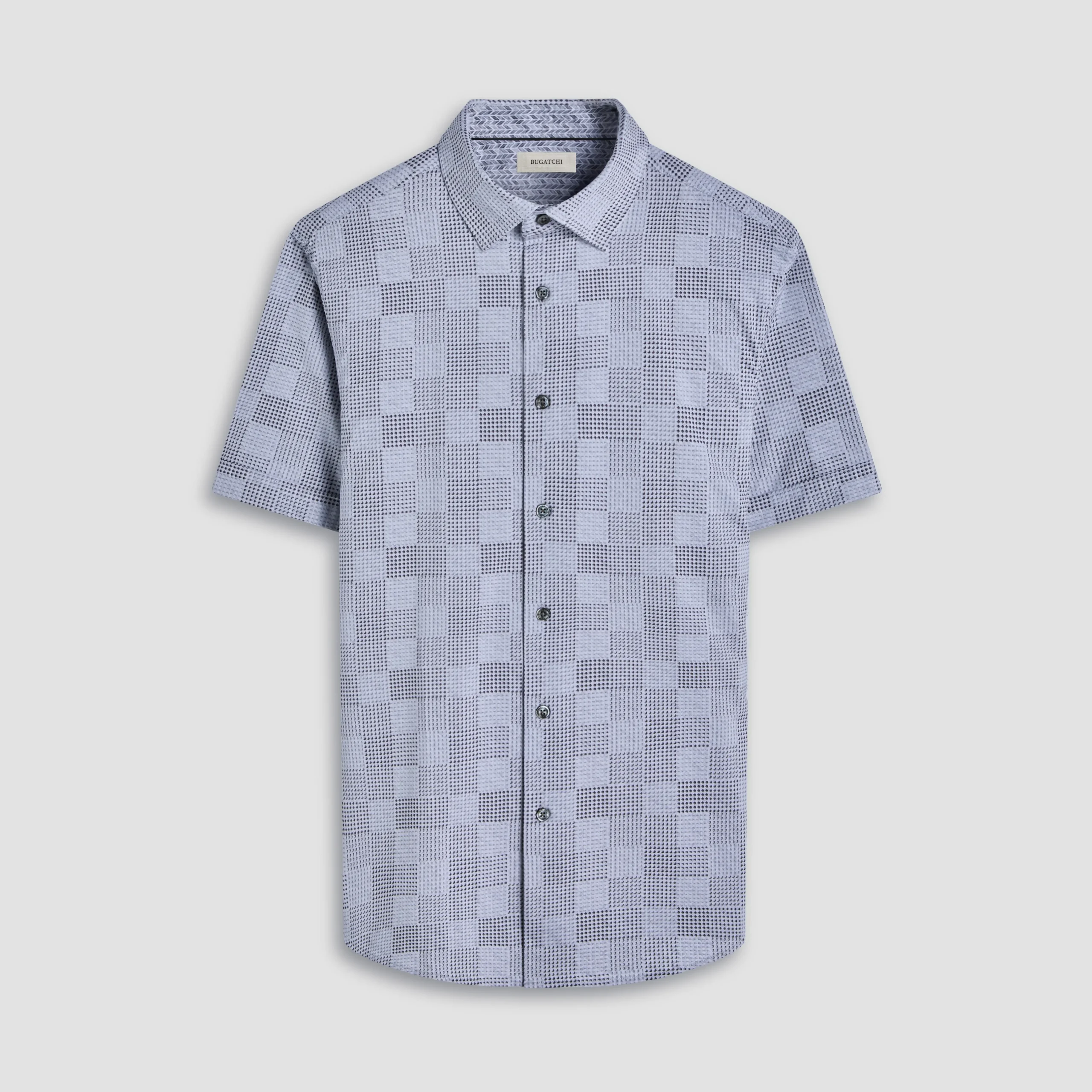 Myron Double-Sided Geometric & Chevron OoohCotton Short-Sleeve Shirt