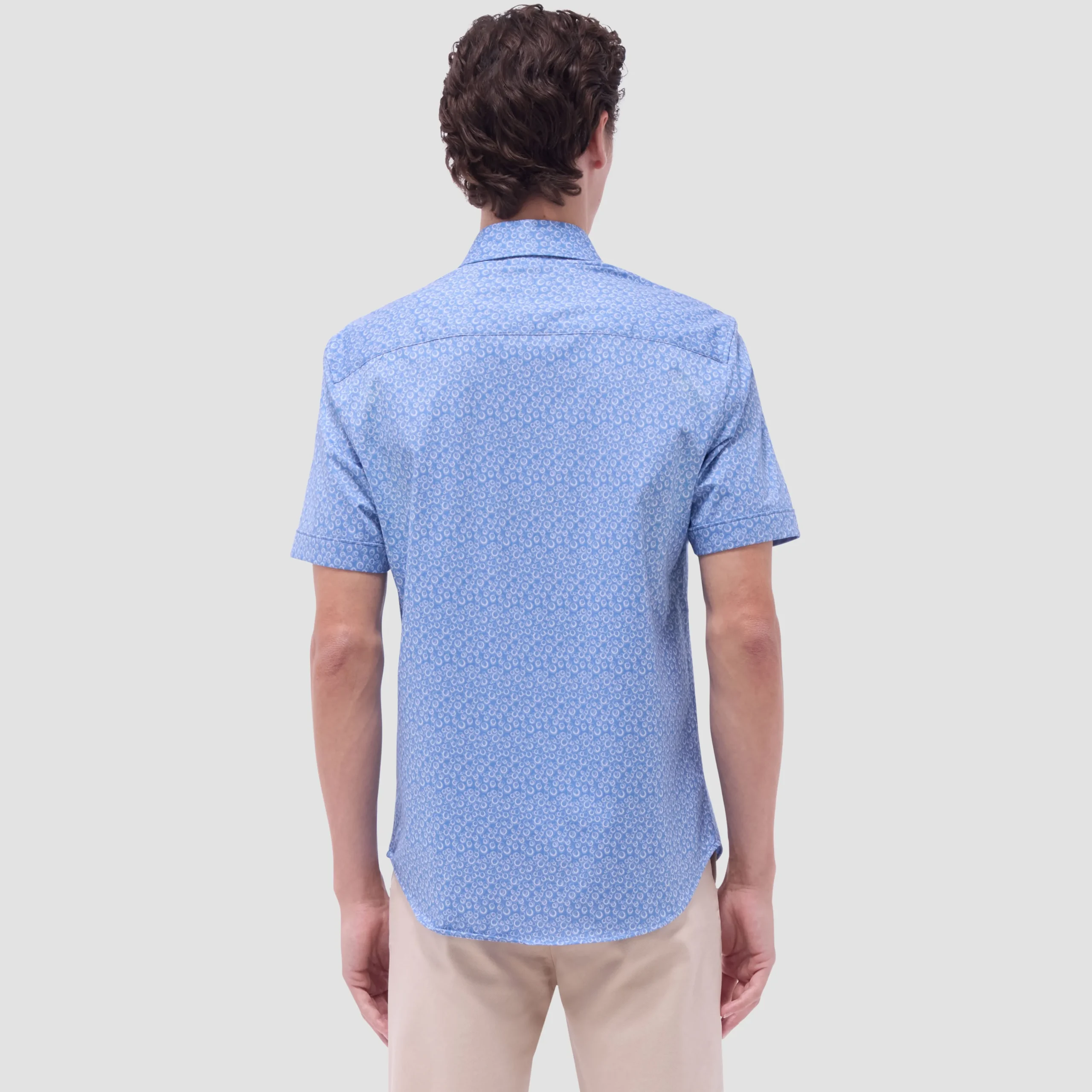 Myron Double-Sided Geometric & Solid OoohCotton Short-Sleeve Shirt
