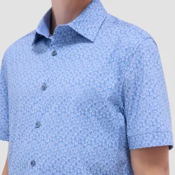 Myron Double-Sided Geometric & Solid OoohCotton Short-Sleeve Shirt
