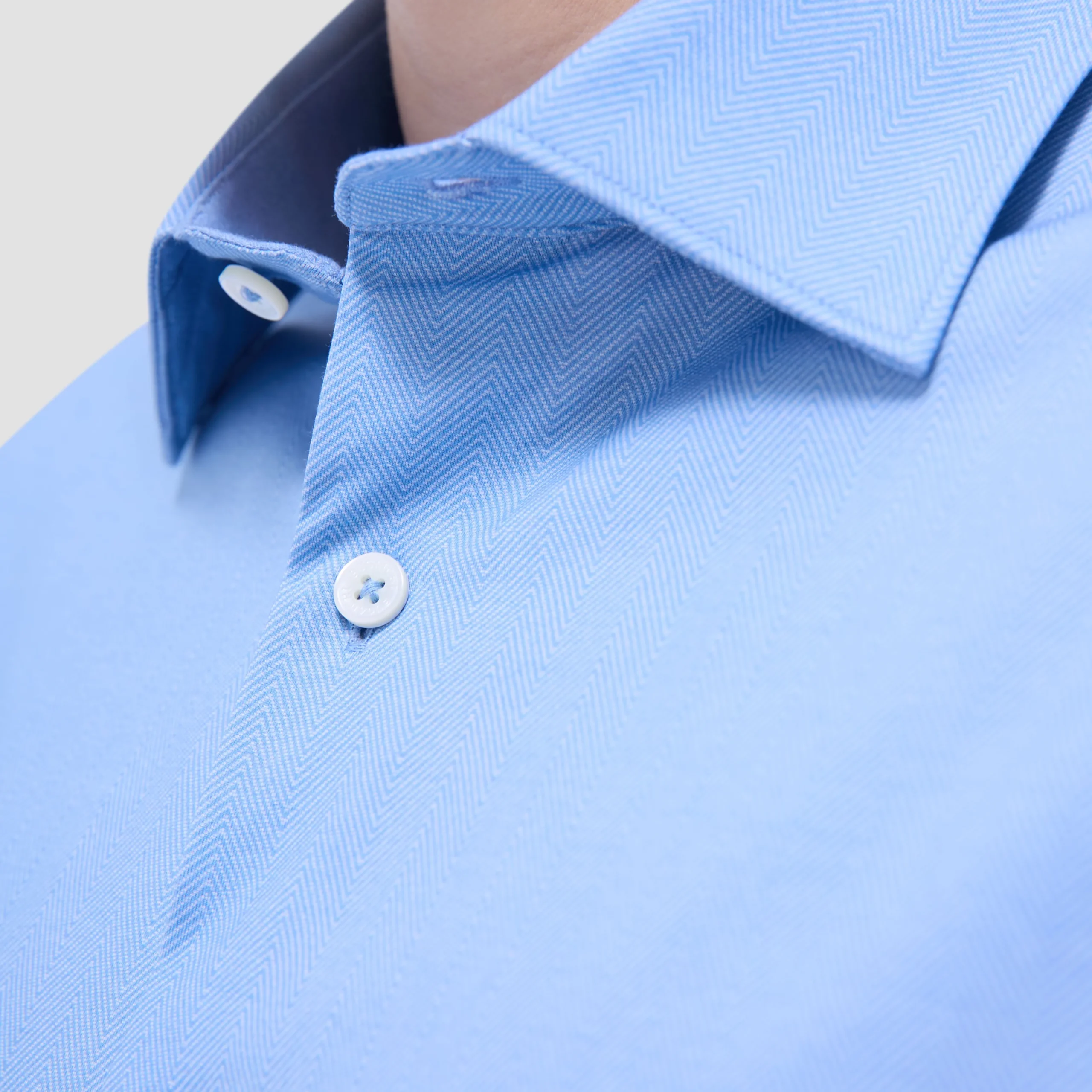 Myron Double-Sided Herringbone & Solid OoohCotton Short-Sleeve Shirt