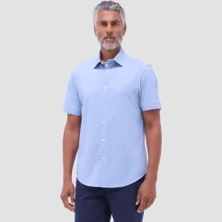 Myron Double-Sided Solid OoohCotton Short-Sleeve Shirt