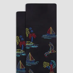 Nautical Mid-Calf Socks
