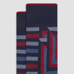 Op-Art Mid-Calf Socks