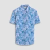 Orson Abstract Seersucker Short-Sleeve Shirt