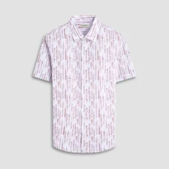 Orson Abstract Seersucker Short-Sleeve Shirt