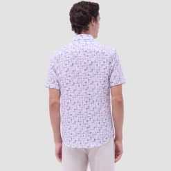 Orson Abstract Seersucker Short-Sleeve Shirt