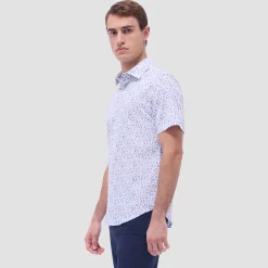 Orson Coastal Toile Short-Sleeve Shirt