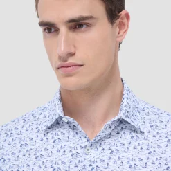 Orson Coastal Toile Short-Sleeve Shirt