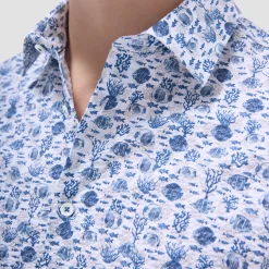 Orson Marine Life Seersucker Short-Sleeve Shirt