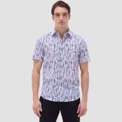Orson Shibori Seersucker Short-Sleeve Shirt