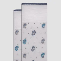 Paisley Mid-Calf Socks