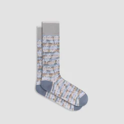 Palm Leaf Mid-Calf Socks