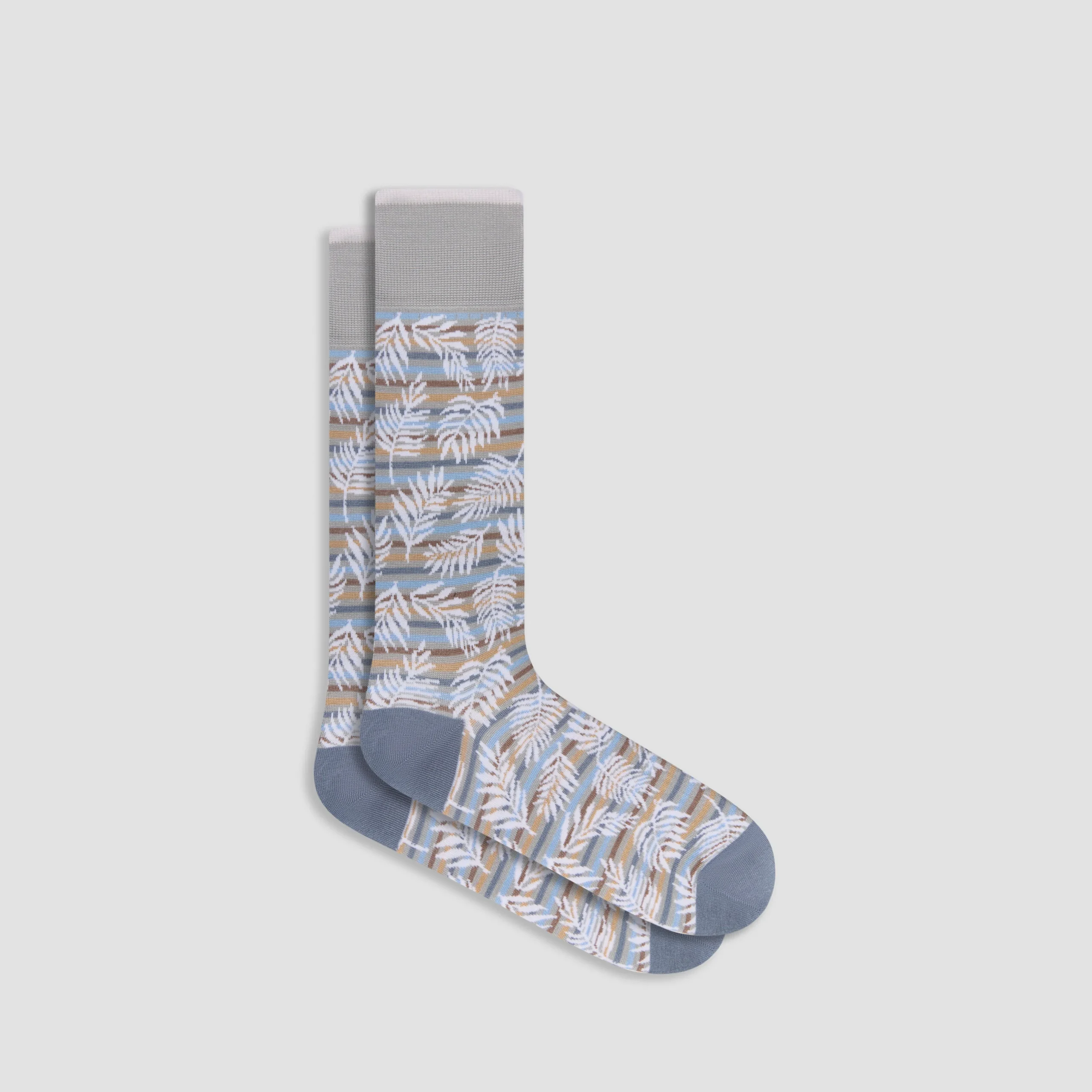 Palm Leaf Mid-Calf Socks