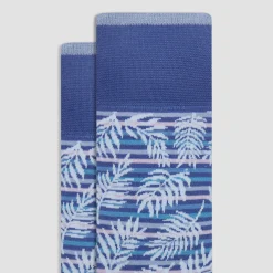 Palm Leaf Mid-Calf Socks