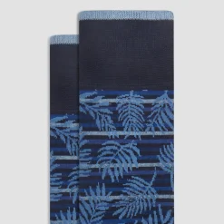 Palm Leaf Mid-Calf Socks