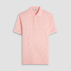 Palm Tree Jacquard Polo Shirt