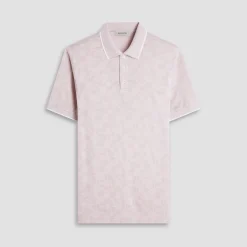 Palm Tree Jacquard Polo Shirt