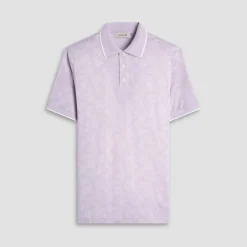 Palm Tree Jacquard Polo Shirt