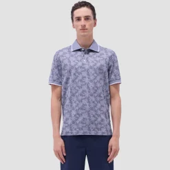 Palm Tree Jacquard Polo Shirt
