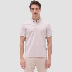 Palm Tree Jacquard Polo Shirt