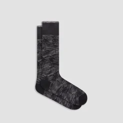 Palm Tree Melange Mid-Calf Socks