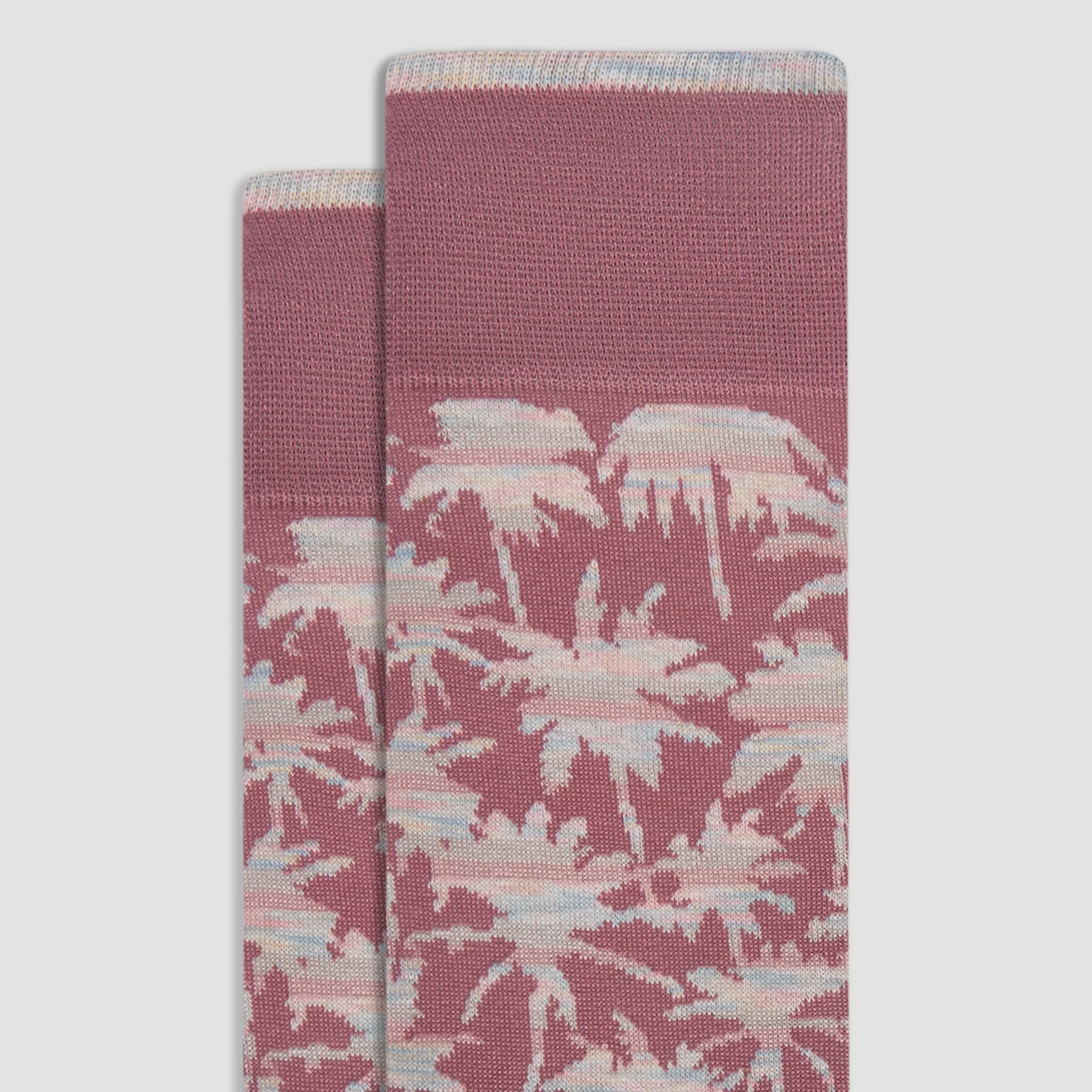 Palm Tree Mid-Calf Socks