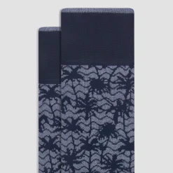 Palm Tree Mid-Calf Socks