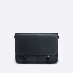 Pebble Leather Messenger Bag