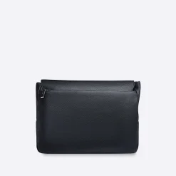 Pebble Leather Messenger Bag