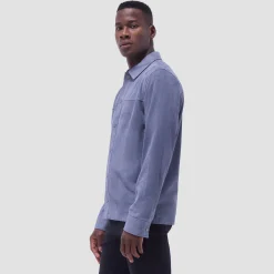 Perforated Suede Shirt Jacket