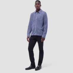 Perforated Suede Shirt Jacket