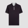 Performance Heather Quarter-Zip Polo Shirt
