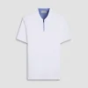 Performance Heather Quarter-Zip Polo Shirt
