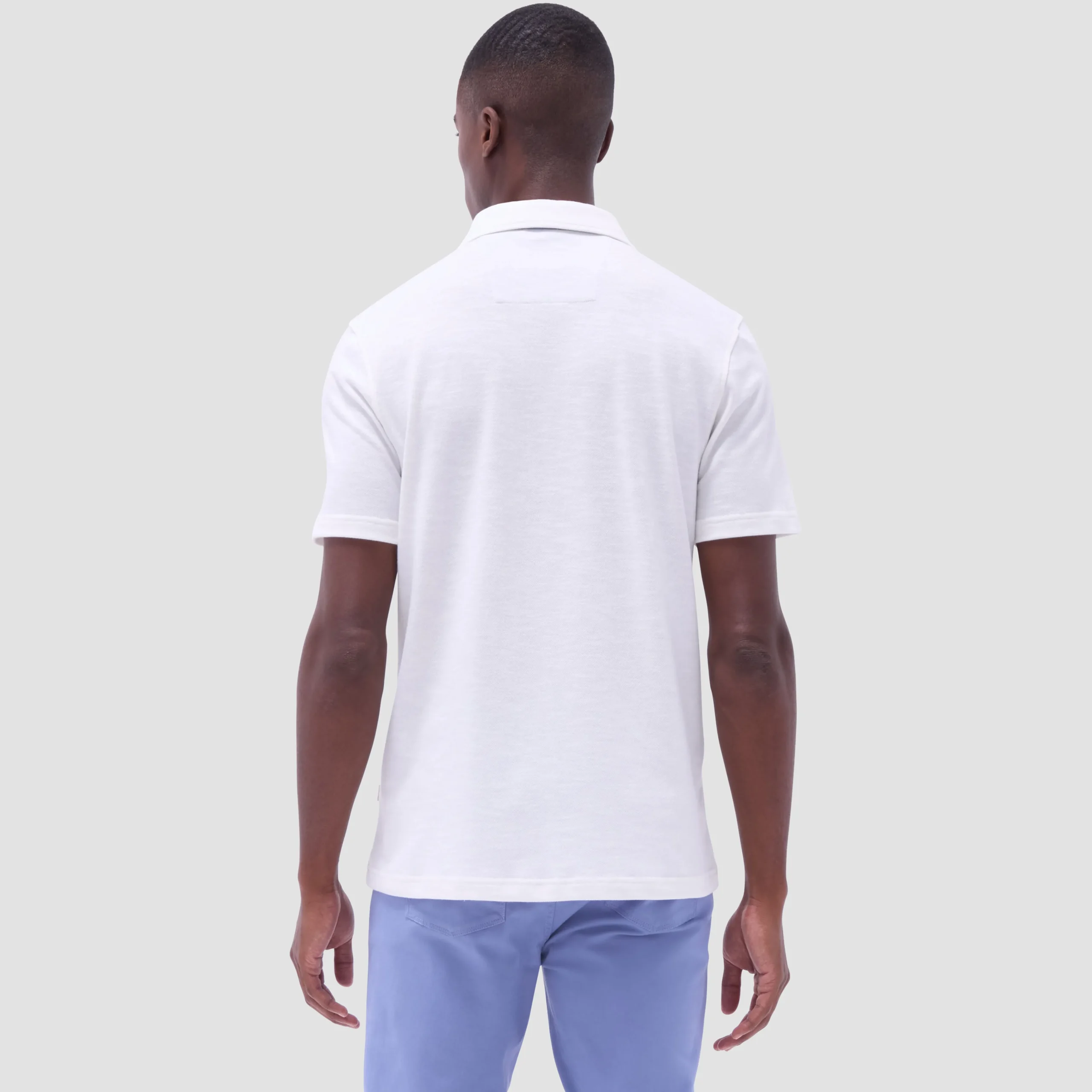 Performance Heather Quarter-Zip Polo Shirt