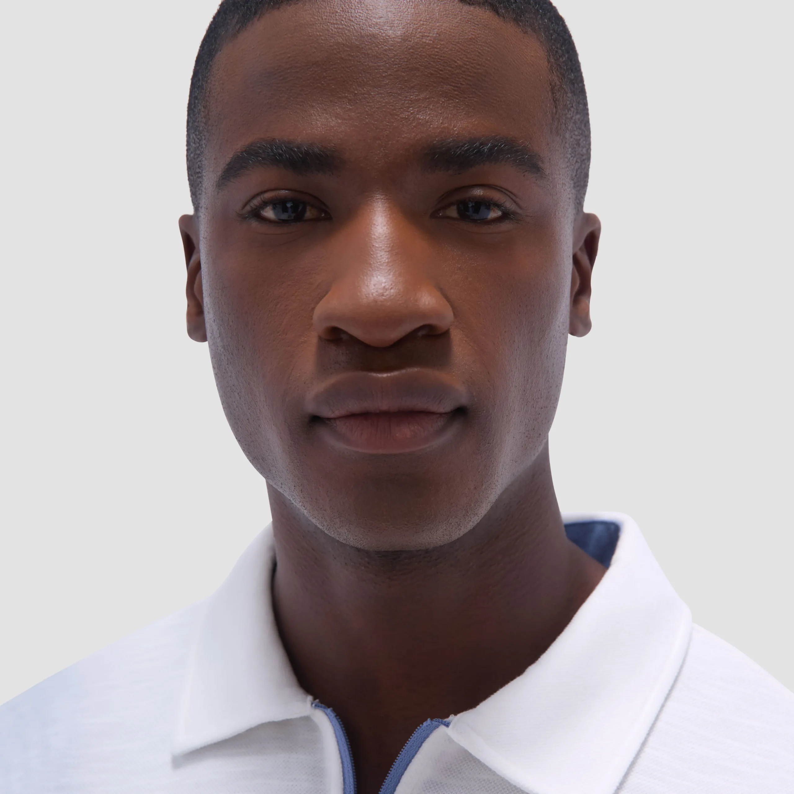 Performance Heather Quarter-Zip Polo Shirt