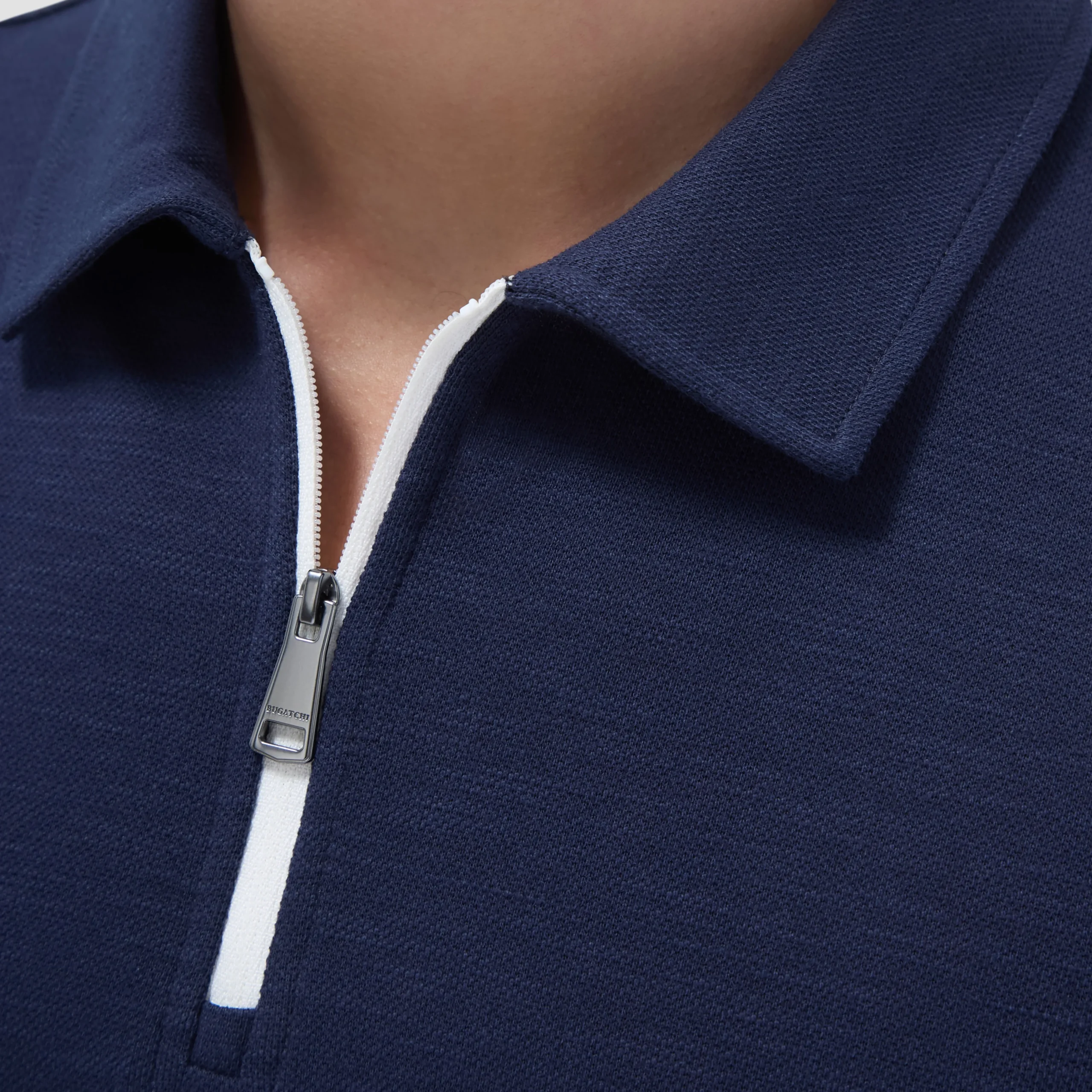 Performance Heather Quarter-Zip Polo Shirt