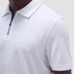 Performance Heather Quarter-Zip Polo Shirt