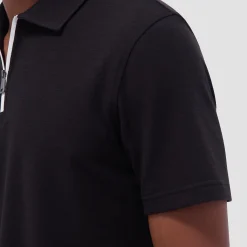 Performance Heather Quarter-Zip Polo Shirt