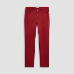 Preston Micro Basketweave Printed Five-Pocket Pants
