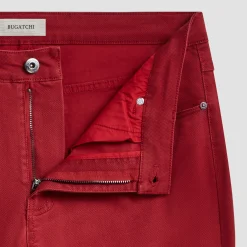 Preston Micro Basketweave Printed Five-Pocket Pants