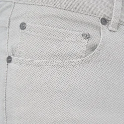 Preston Micro Basketweave Printed Five-Pocket Pants