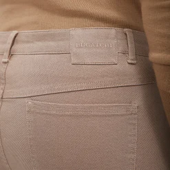 Preston Micro Basketweave Printed Five-Pocket Pants