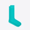 Raised Rib Stripe Mid-Calf Socks