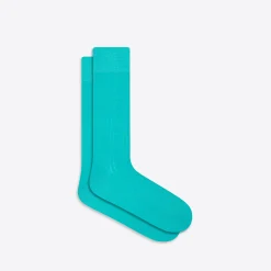 Raised Rib Stripe Mid-Calf Socks