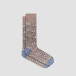 Sailboat Mid-Calf Socks